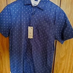 Denim & Flower Blue Shirt